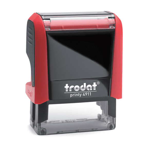 Walgrow Custom Self-Inking Rubber Stamp | Personalized Name, Logo or Address Stamp (Rectangle – Small, Black Ink)