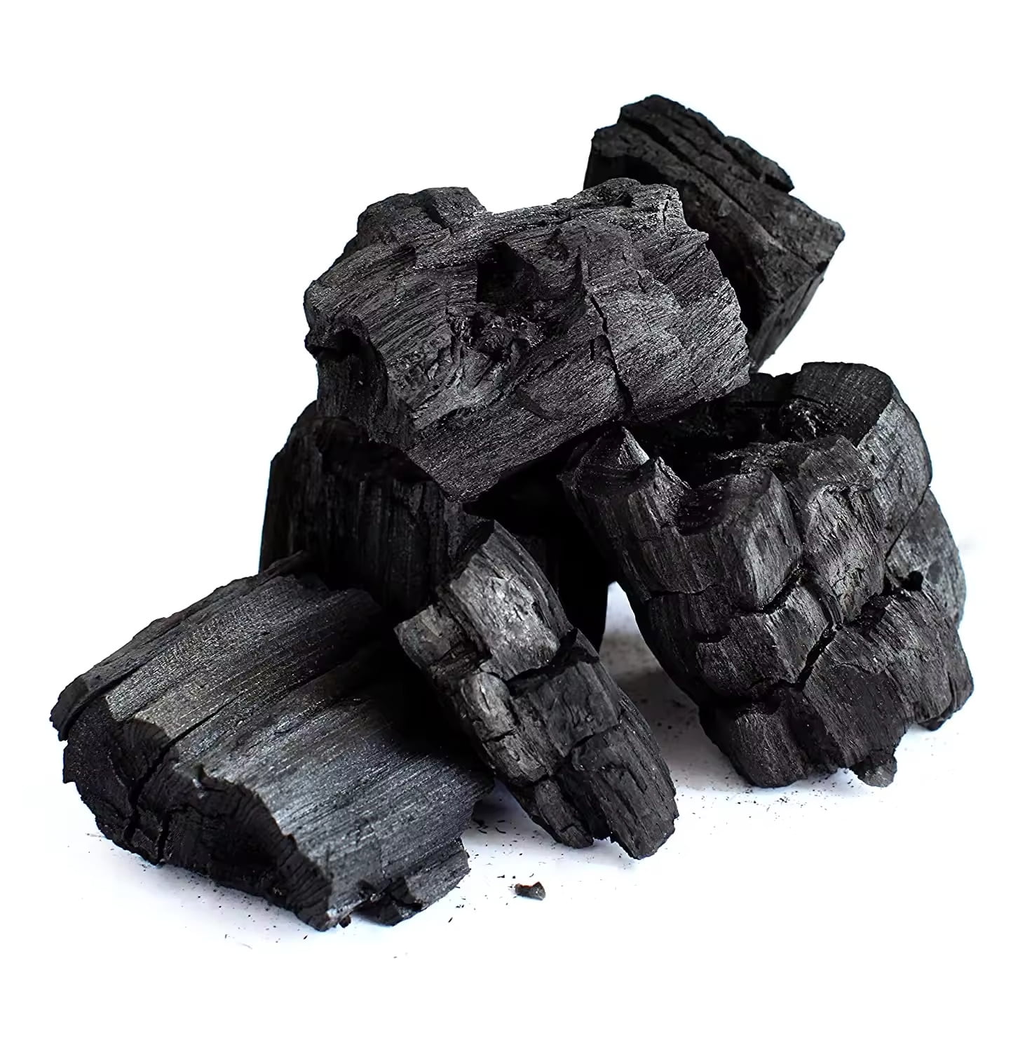 Walgrow Pure Natural Unshaped Hardwood Charcoal For Barbecue, Grilling and Smoking (2Kg, Black)