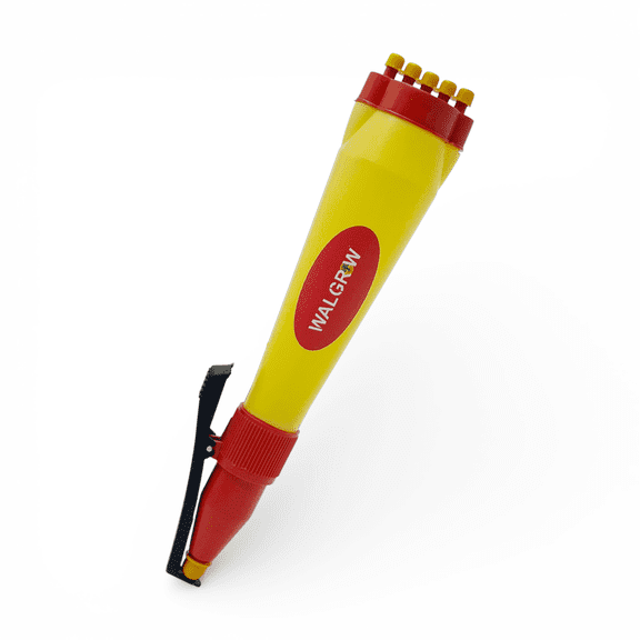 Walgrow Rangoli Design Pen for Festivals – Easy Flow Tool for Floor Art, Kolam, Diwali & Holi Decoration (2 Piece, Yellow & Red)