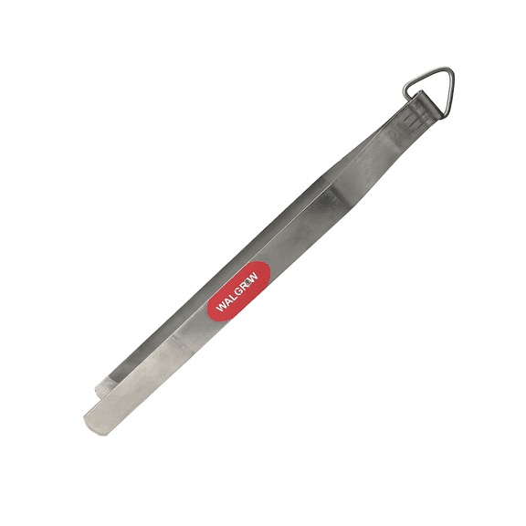 Walgrow Stainless Steel Kitchen Tongs, Indian Style Cooking & Serving Tong for Roti, Chapati, Frying and BBQ (30 cm)