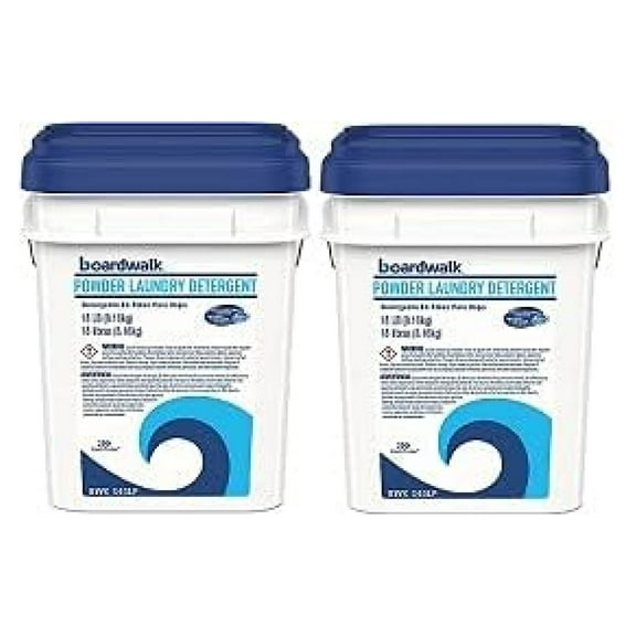 Walk 340LP Laundry Powder, Summer Scent, Bulk Pack - 18lb & 15.42lb Buckets - High Efficiency Detergent for All Washers