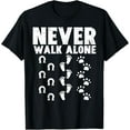 thumbnail image 1 of Walk Alone Horse Dog Footprint Animal Lover Women Girl T-Shirt, 1 of 4