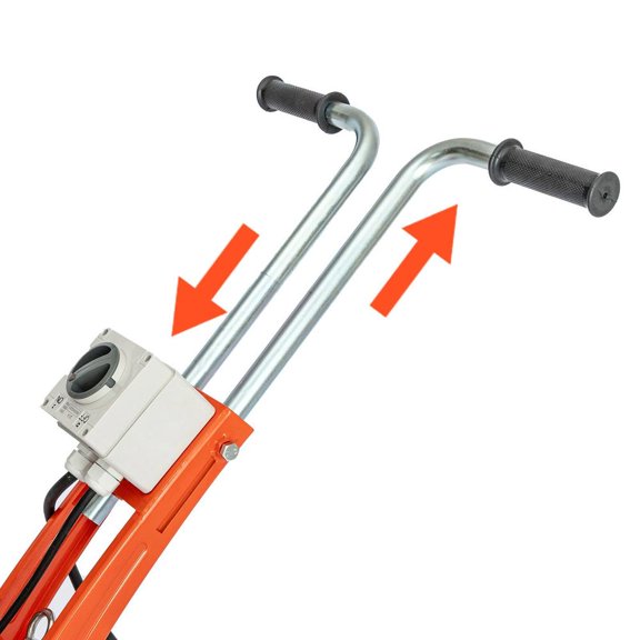 Walk Behind Electric Concrete Grinder with 7 in Diamond Disc, 1400W 3600 RPM Floor Polisher with Vacuum Port for Marble, Stone and Epoxy, Orange