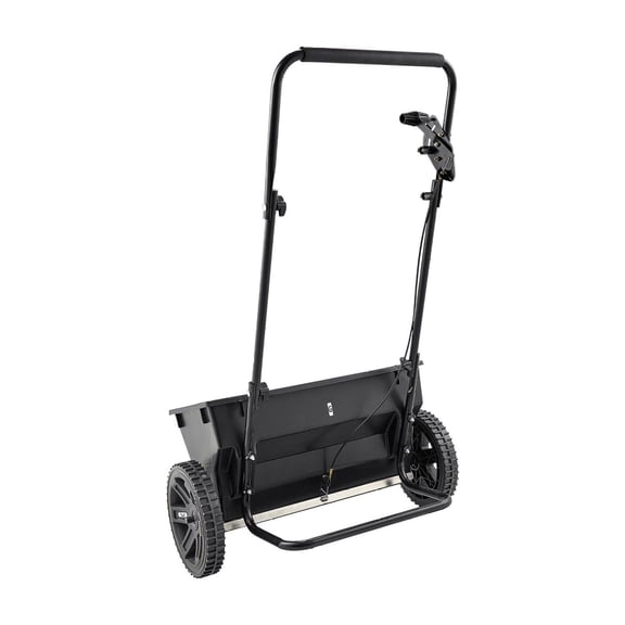Walk Behind Push Spreader 50 LBS Capacity Drop Spreader for Lawn Seed Fertilizer Salt 18 Inch Width