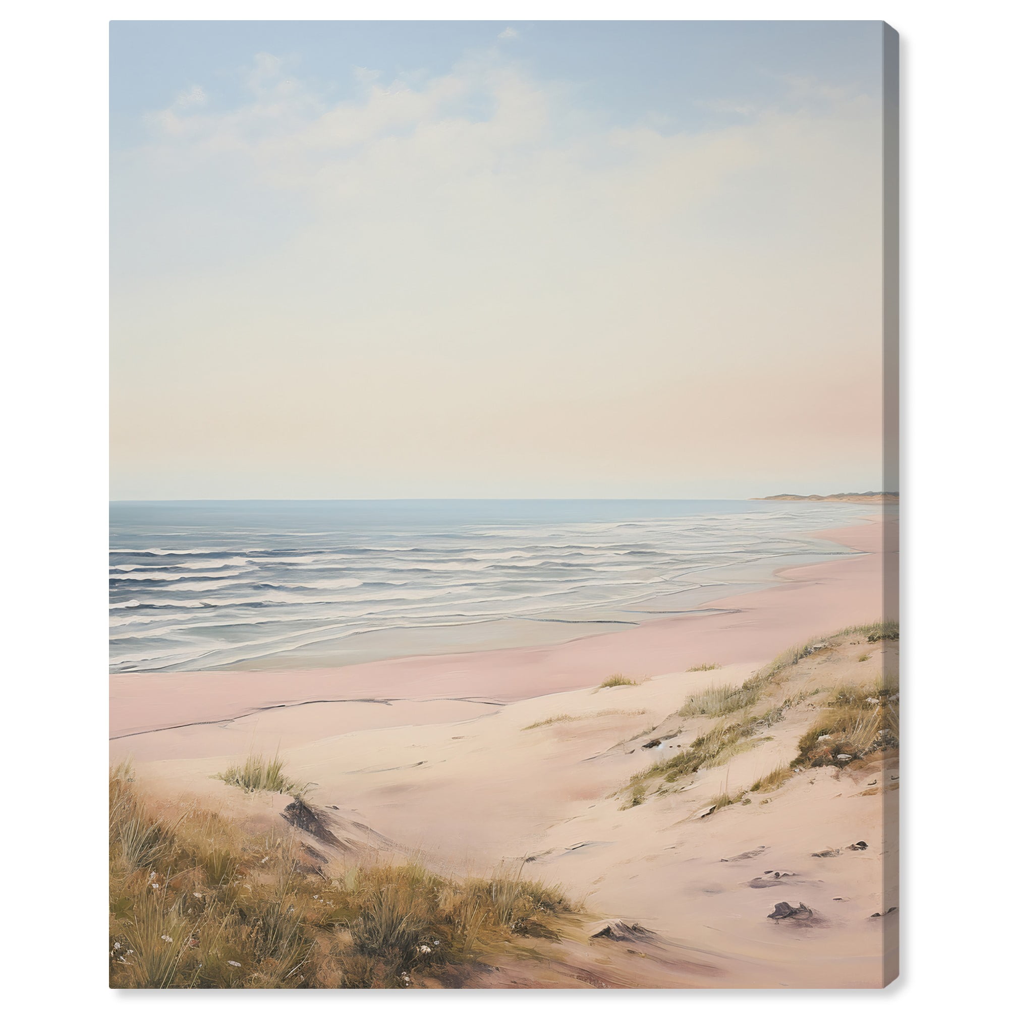 Walk Down to the Beach Coastal Canvas Wall Art, 30" x 36"