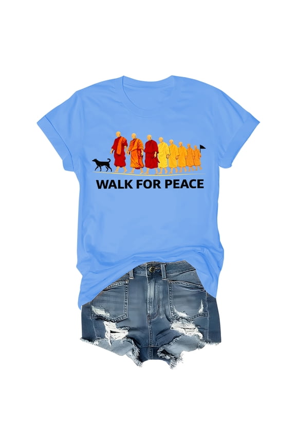 Walk For Peace Shirt Walk For Peace Tshirt For Women Man 2026 World Peace Journey T Shirt