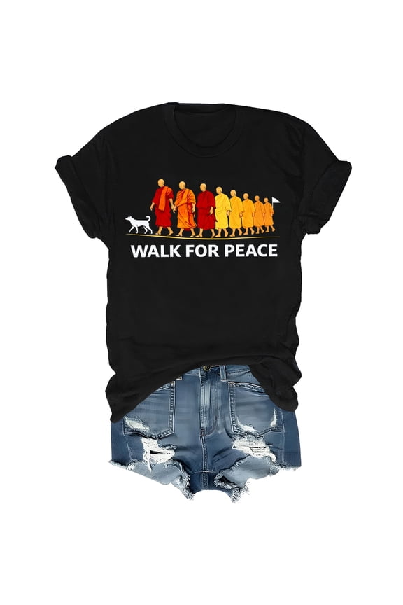 Walk For Peace Shirt Walk For Peace Tshirt For Women Man 2026 World Peace Journey T Shirt