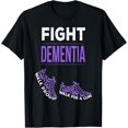 thumbnail image 1 of Walk For a Cure Dementia Awareness Purple Ribbon Support T-ShirtMen and women, Black T-shirt, size: Extra large, 1 of 4