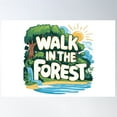 thumbnail image 1 of Walk In The Forest Poster Wall Art, Modern Wall Decor, 16x24 UNFRAMED, 1 of 3