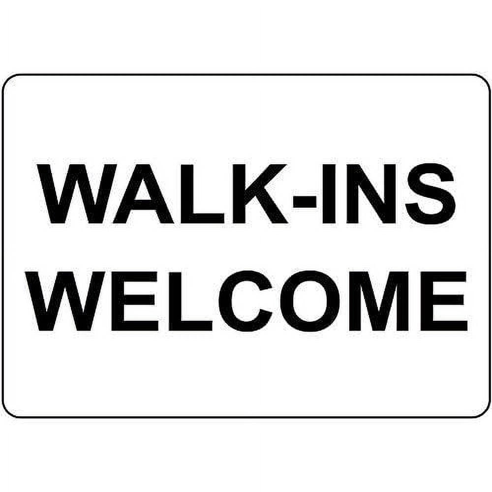 Walk Ins Vinyl Sticker Decal 8"