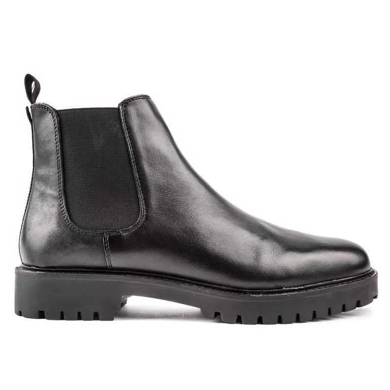 Walk London Sean Chunky Chelsea Boots In Black Leather. Walk London Sean Chelsea Boot | Black Leather | Official Site main image 3
