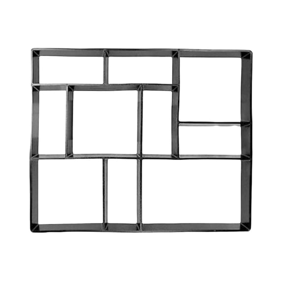 Walk Maker Pavement Mold, Ngxiha Diy Paving Plastic Ground Concrete Tool Reusable Walk Path Maker Concrete Cement Pavement Mold Path Mate Stone Moldings for Parking Lot & Garden Path