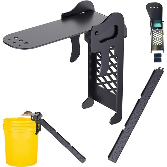 Walk The Plank Bucket Mouse Trap, Upgraded Humane No-Kill Rat Trap with Adjustable Sensitivity, Auto Reset Reusable Traps for 5 Gallon Bucket, Indoor Outdoor Use for Home Barn Garage (1 Pack)