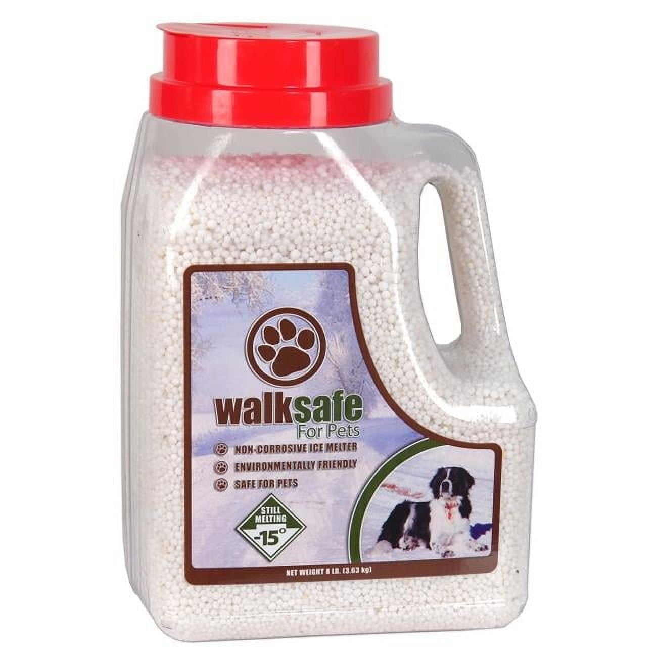 Walk Safe for Pets WS681J 8 lbs Pet Ice Melting Chemicals Jug