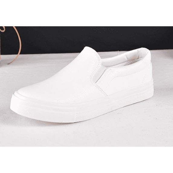 Walk Slip-On Sneakers for Women and Men - Lightweight Synthetic Leather, Comfort Insole