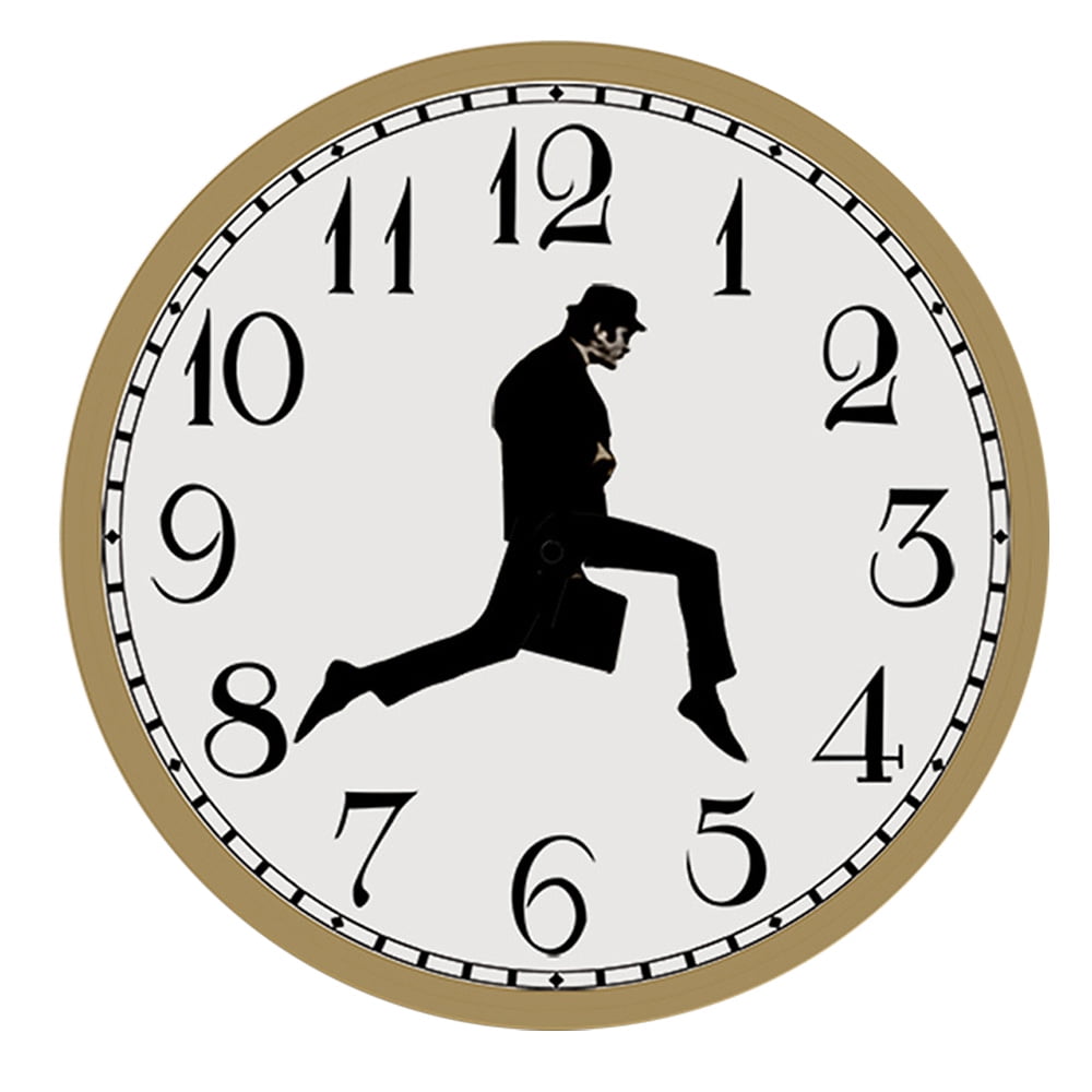 Walk Wall Clock Creative Wall Clock Artwork, Precise Sweep Seconds
