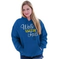 thumbnail image 1 of Walk With Faith Christian Cross Hoodie Sweatshirt Women Brisco Brands L, 1 of 6