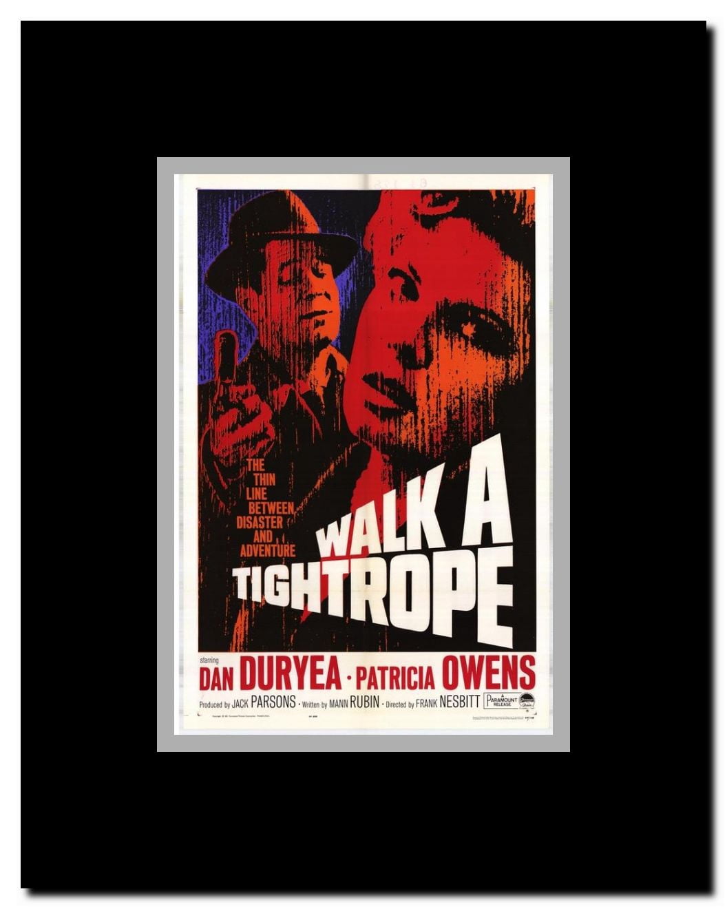 Walk a Tightrope Framed Movie Poster