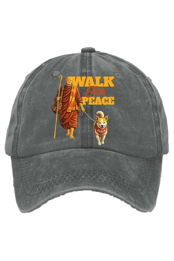 Walk for Peace Hat Walk for Peace Monks Hat Walking Monks Minimalist Caps Graphic Baseball Caps for Women Men Society