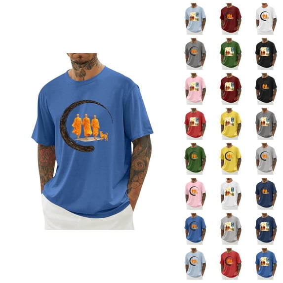 Walk for Peace Zen Buddhists Monks Aloka Dog Graphic Tees for Men 2026 ...