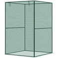 thumbnail image 1 of Walk-in Crop Cage, Plant Protectors from Animals with Roll Up Zippered Door, 3.9' x 3.9' x 5.9', Dark Green, 1 of 7