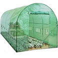 thumbnail image 1 of Walk-in Greenhouse,Tunnel Green House with Galvanized Steel Frame & Mesh Windows,Heavy Duty Plant Warm House,Weather-Resistant Outdoor Plant Hot House for Vegetables Flowers, 1 of 9