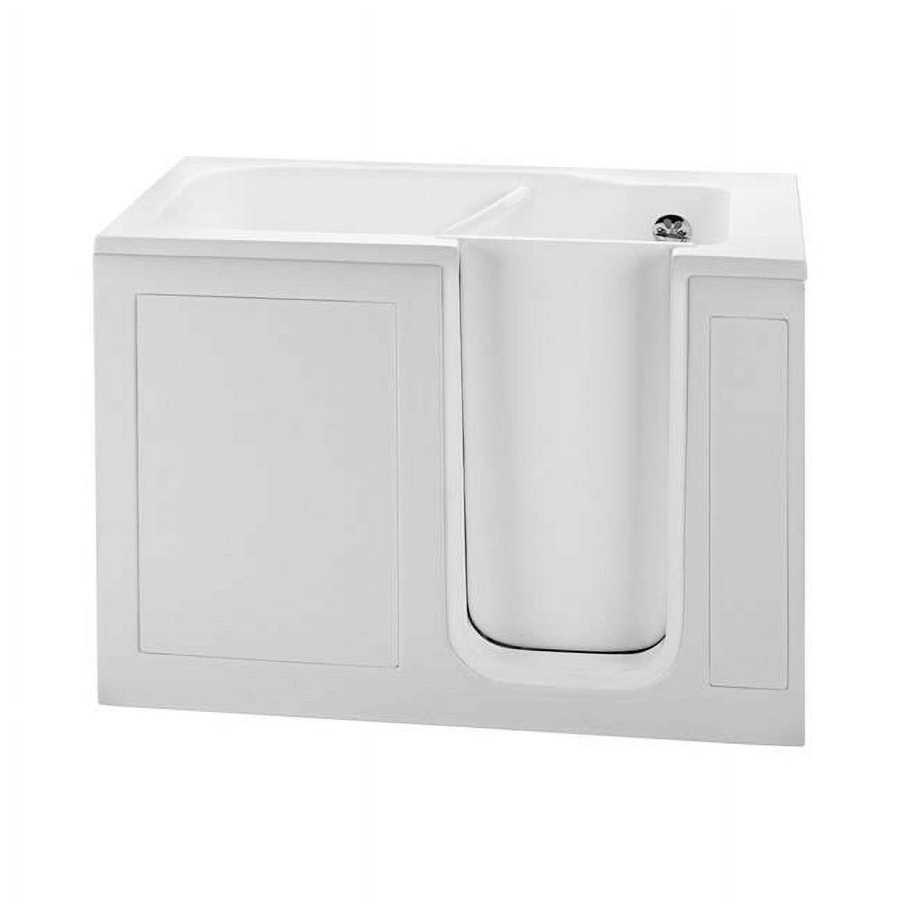 Walk in Whirlpool Bath No Valves, White - 51.5 x 30.25 x 37.5 in. - image 1 of 1