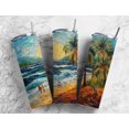 thumbnail image 1 of Walk on Beach Shore 20 Oz Skinny Metal Tumbler w/Lid and Straw, 1 of 1