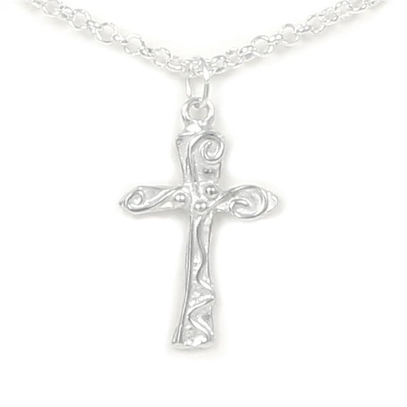 Walk to Emmaus Cross Necklace - Gift Packaged - Handcrafted Pewter Made in USA (22")
