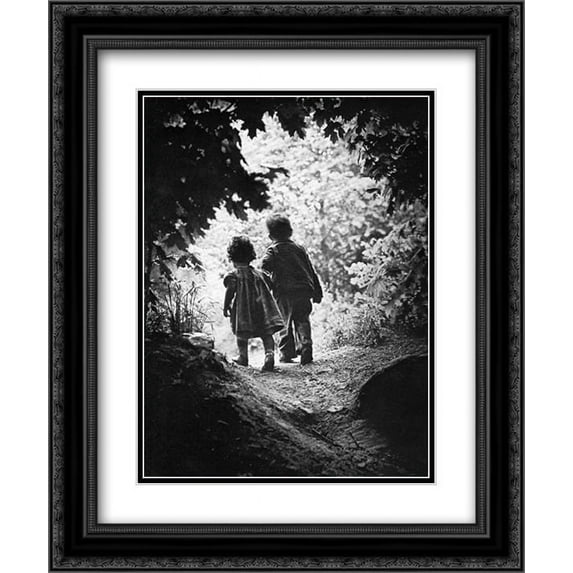 Walk to Paradise Garden 2x Matted 20x24 Black Ornate Framed Art Print by W. Eugene Smith