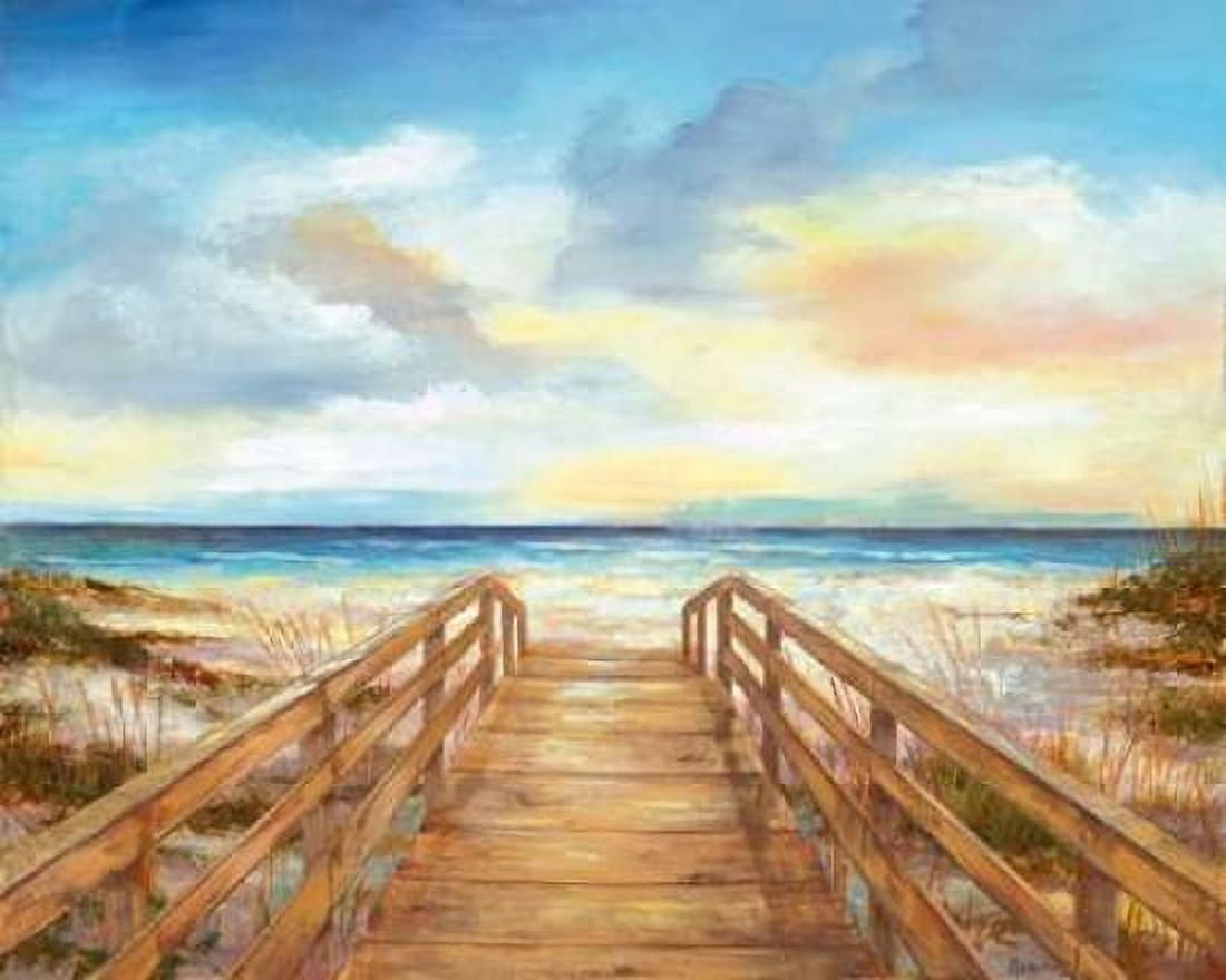 Walk to the Beach Canvas Art - Nan (24 x 30)