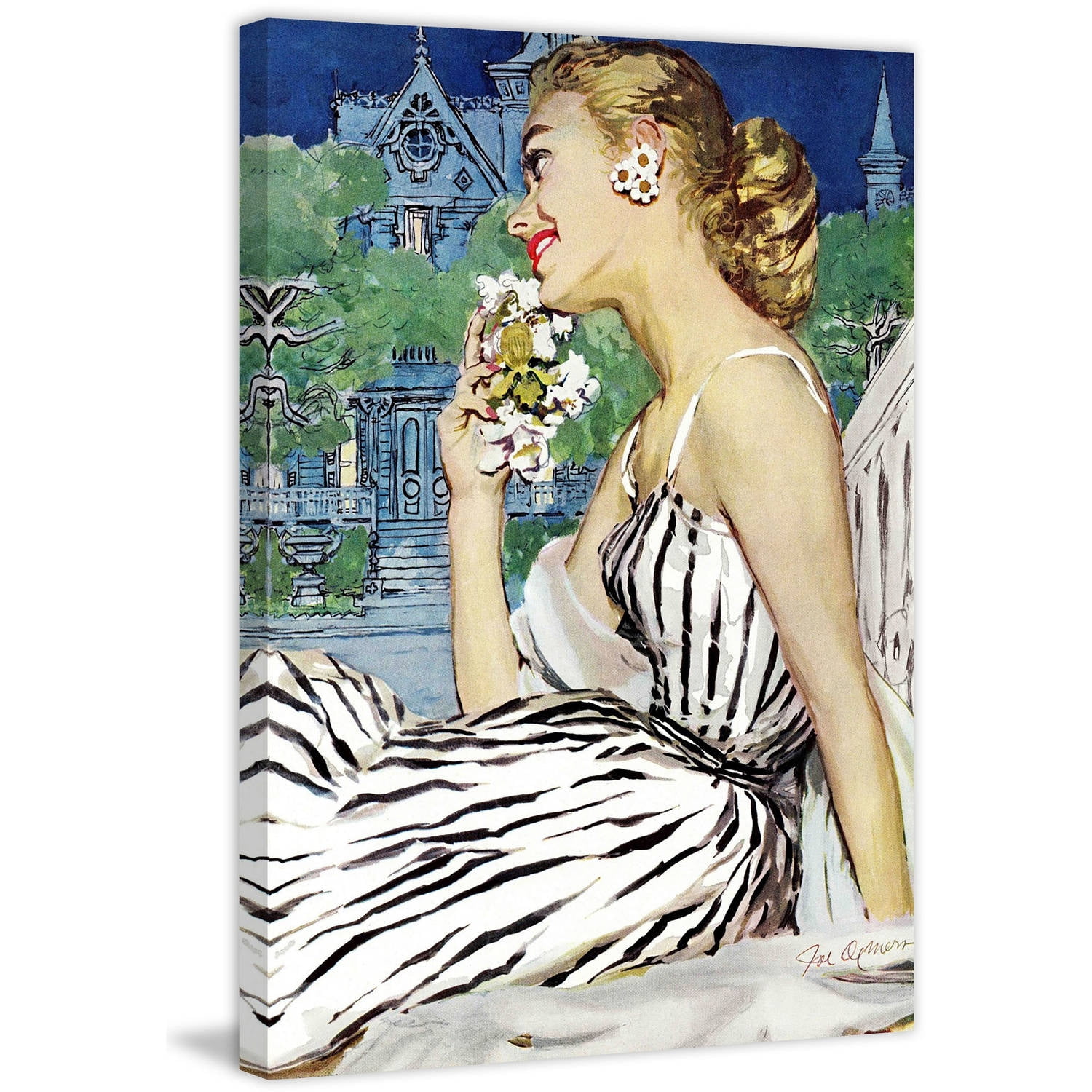 "Walk to the Dance" Painting Print on Wrapped Canvas