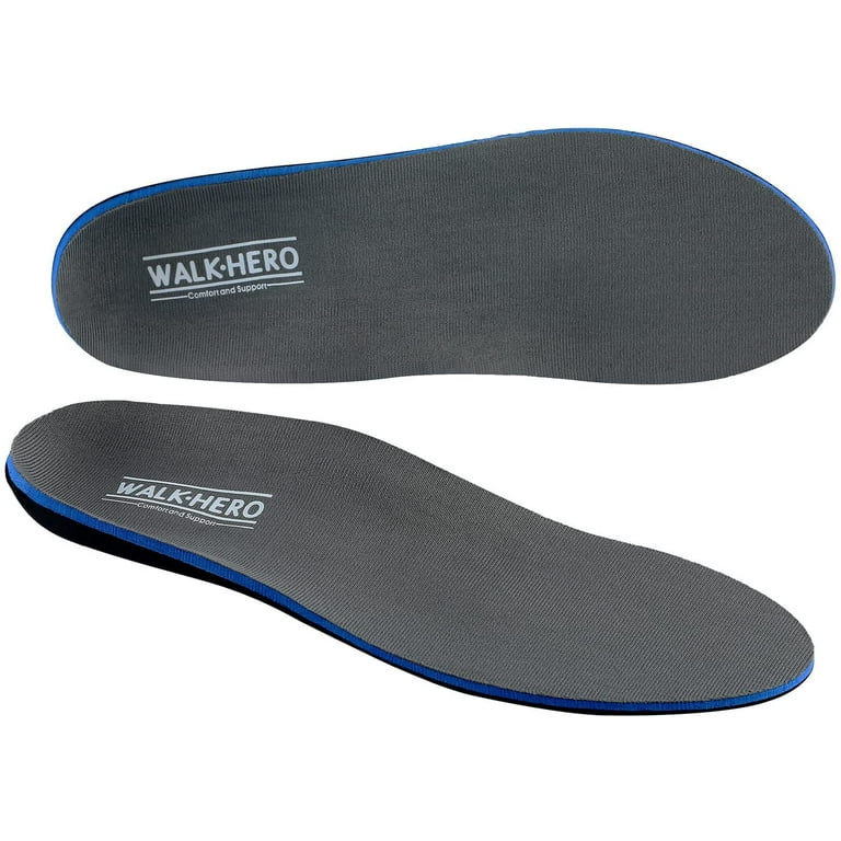 WalkHero Adult Unisex Arch Support Insoles Plantar Faciitis