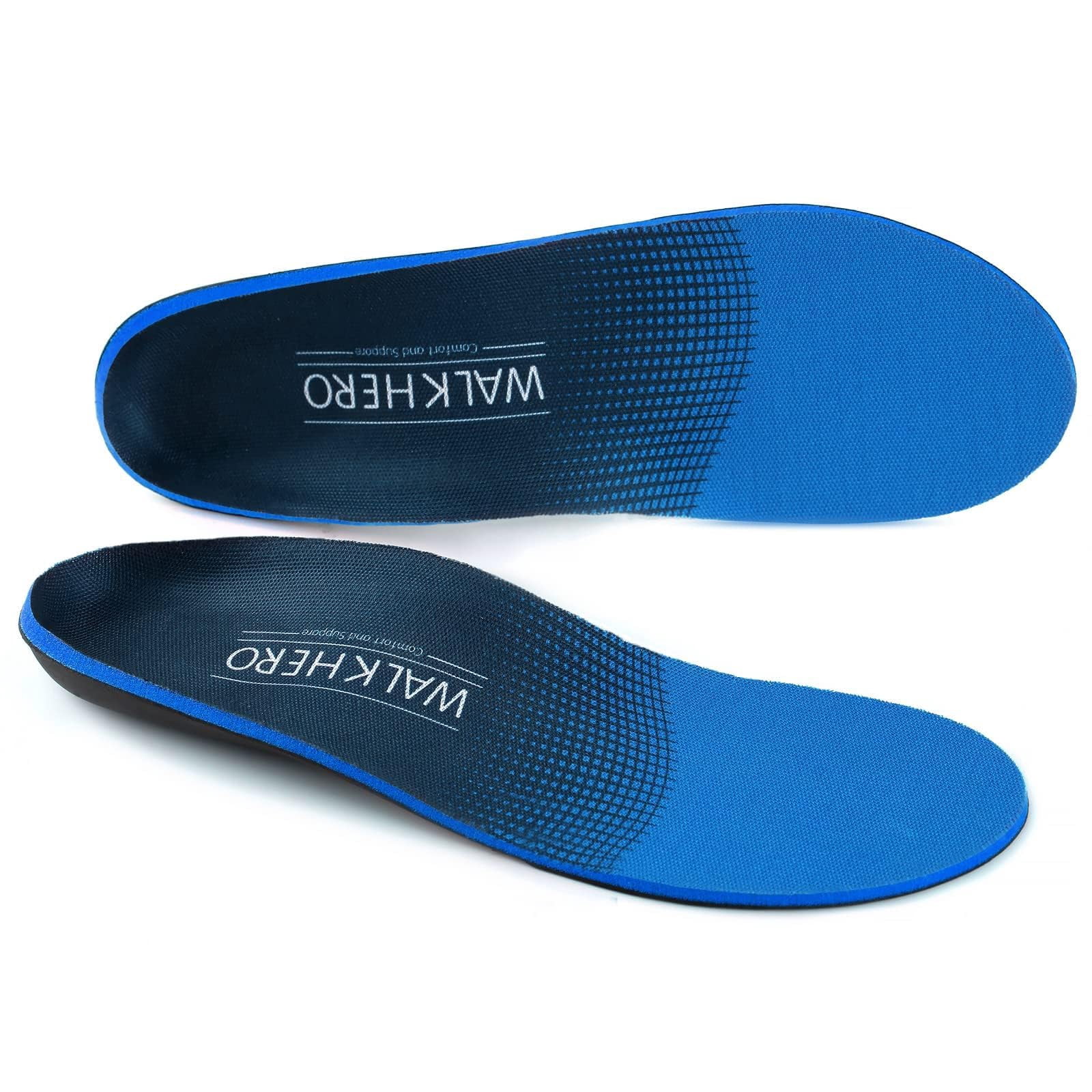 WalkHero Plantar Fasciitis Insoles for Men & Women, Pain Relief, High ...