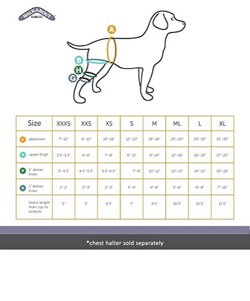 Walkabout Harnesses Pink Knee Brace for Dogs Treat ACL, CCL Injury, Arthritis, Joint Pain