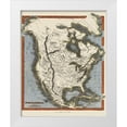 thumbnail image 1 of Walker 15x18 White Modern Wood Framed Museum Art Print Titled - North America - Walker 1820, 1 of 4