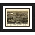 thumbnail image 1 of Walker 24x19 Black Ornate Wood Framed with Double Matting Museum Art Print Titled - South Weymouth Massachusetts - Walker 1885, 1 of 4