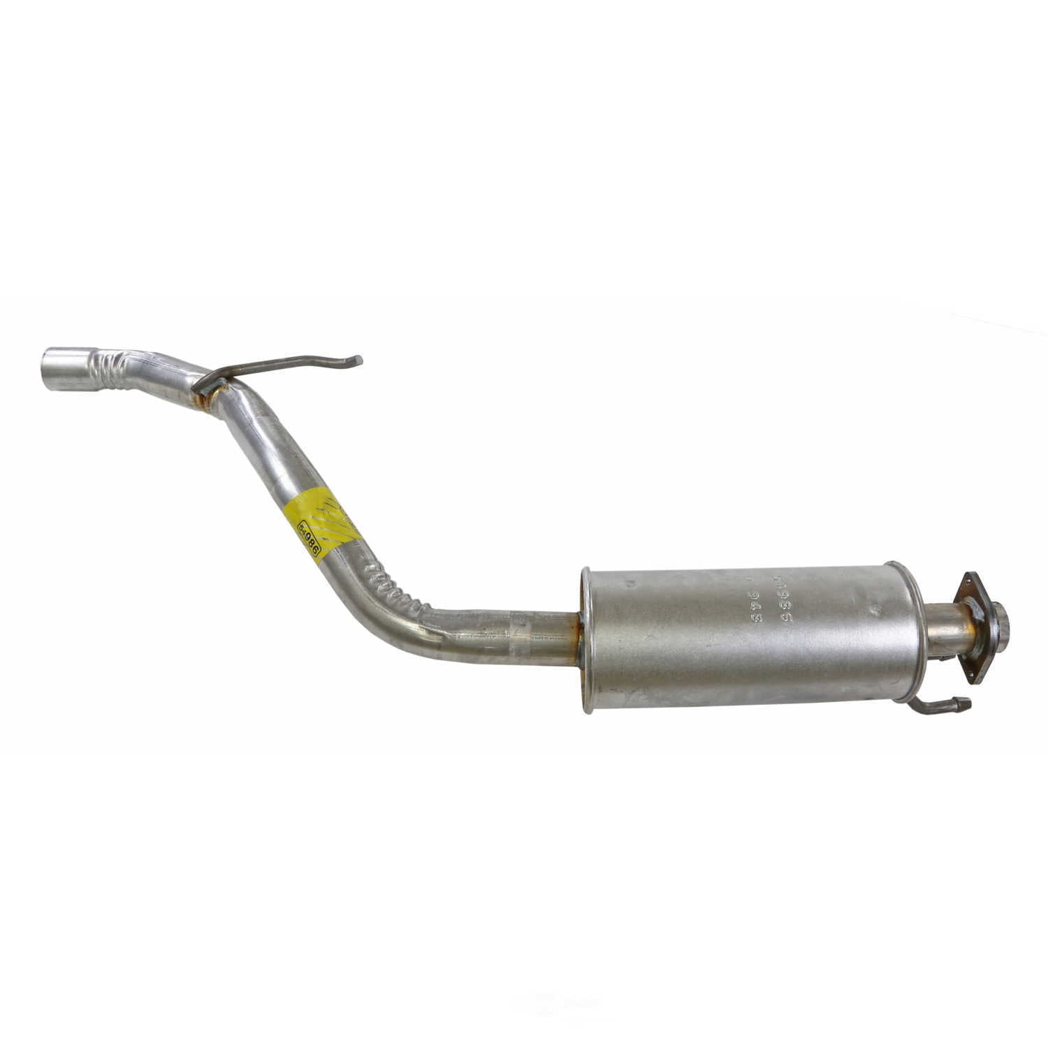 Walker Exhaust 54986 Direct Fit Exhaust Resonator and Pipe Assembly 2 Inlet (ID)