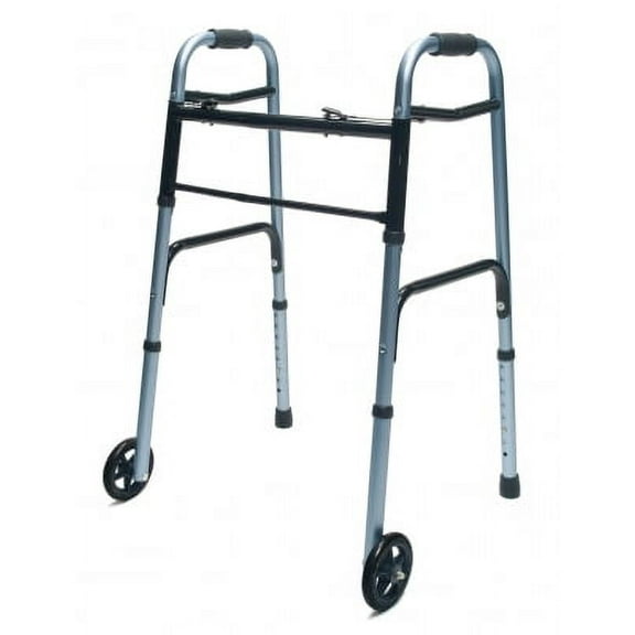 MOBILITY - Lumex ColorSelect Adult Walker with Wheels #716270BK-2
