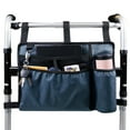 thumbnail image 1 of Walker Bag with Cup Holder Large Capacity Storage Pouch Wheelchairs Storage Organizer Bag Walker Rollator, 1 of 9