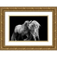 thumbnail image 1 of Walker, Carol 14x10 Gold Ornate Wood Framed with Double Matting Museum Art Print Titled - Two Friends, 1 of 4