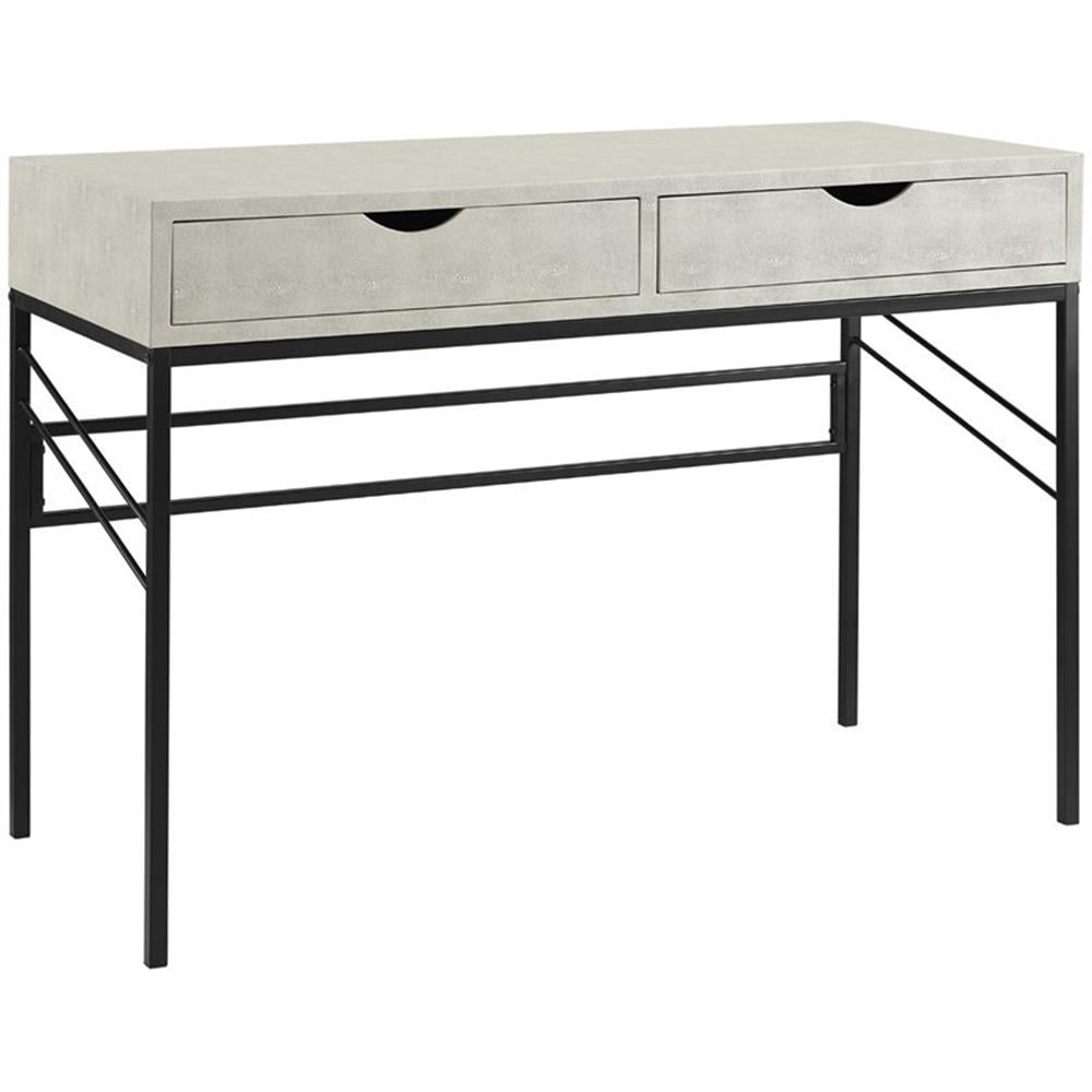 Walker Edison 2-Drawer Modern Engineered Wood Writing Desk in Off White