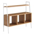 thumbnail image 1 of Walker Edison 40" Engineered Wood Storage Shelf in White Frame with English Oak, 1 of 6