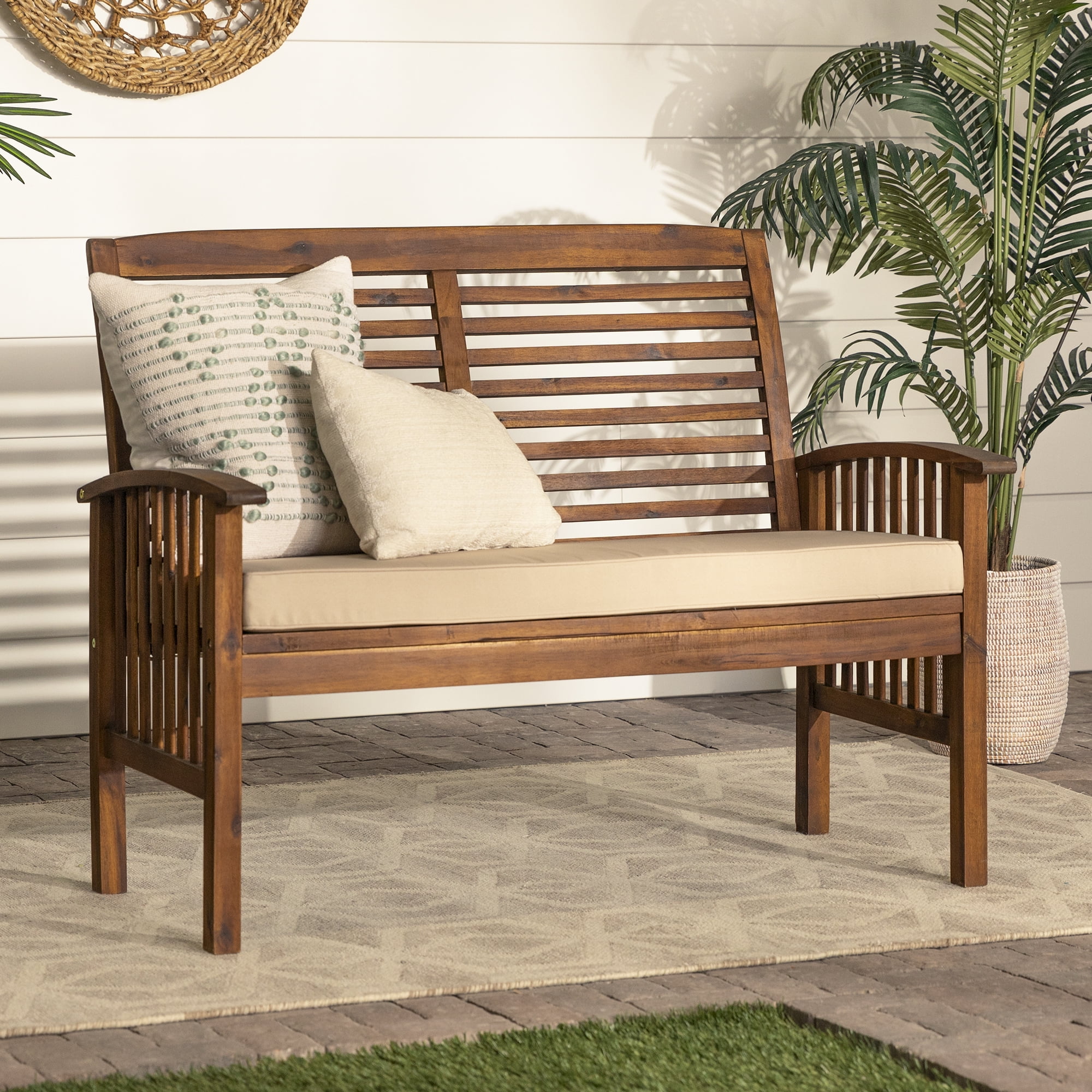 Wood loveseat sale outdoor