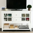 thumbnail image 1 of Walker Edison 52" Wood Console Table Buffet TV Stand for TV's up to 55" - White, 1 of 5