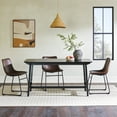 thumbnail image 1 of Walker Edison 59" Mid-Century Trestle Dining Table, Black Ash Veneer, 1 of 16