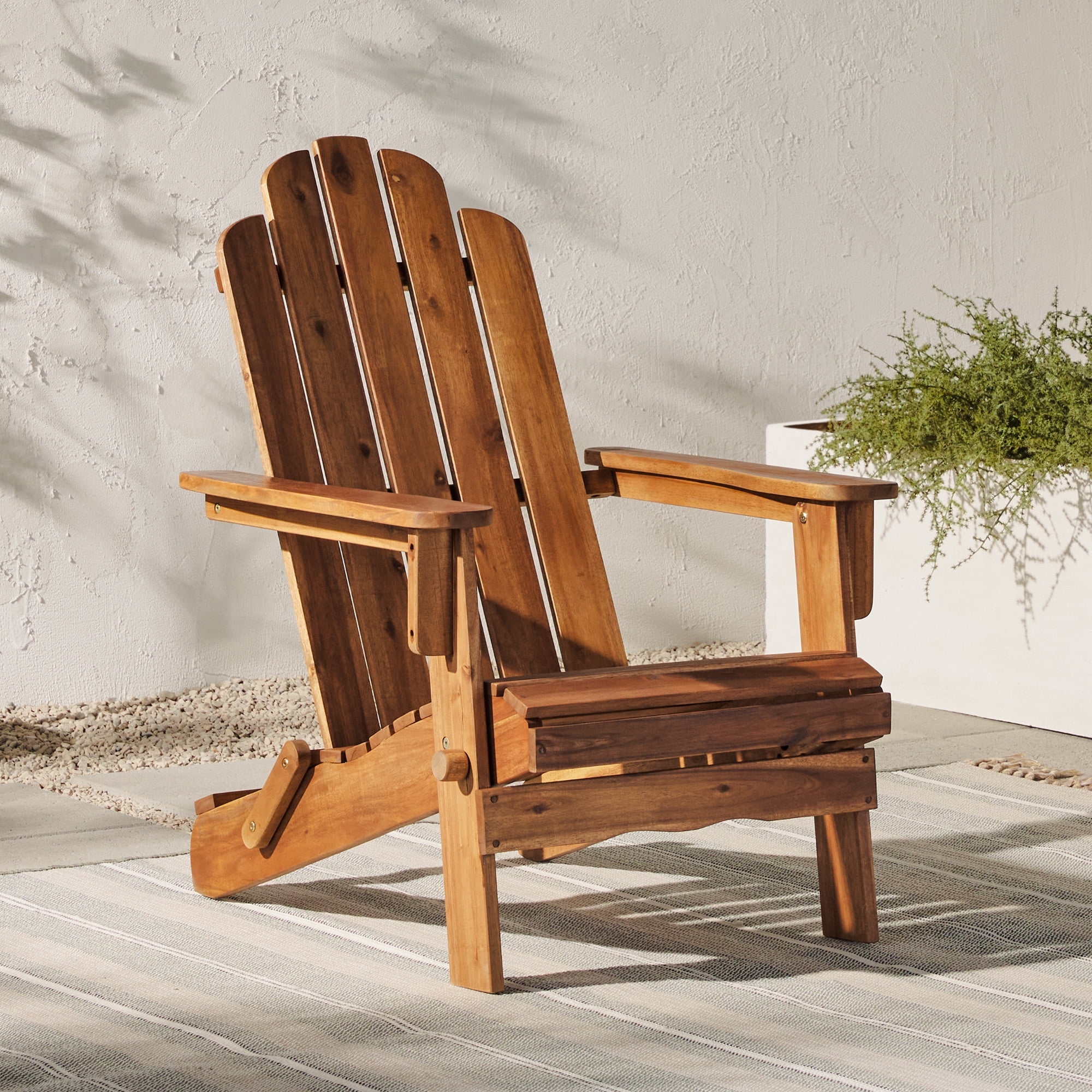 【送料無料】Acasia Wood / Garden Chair Costway Patio Acacia Wood Adirondack Chair for Balcony