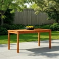 thumbnail image 1 of Walker Edison Acacia Wood Patio Simple Dining Table - Brown, 1 of 14