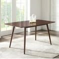 thumbnail image 1 of Walker Edison Banks Mid-Century Tapered Leg Wood Dining Table, Walnut, 1 of 10