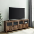 thumbnail image 1 of Walker Edison Farmhouse 4 Door TV Stand for TVs Up to 80", Reclaimed Barnwood, 1 of 11